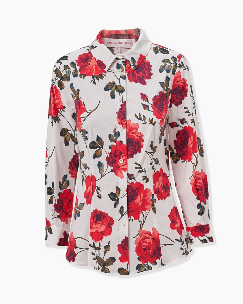 Rose-Print Icon Shirt