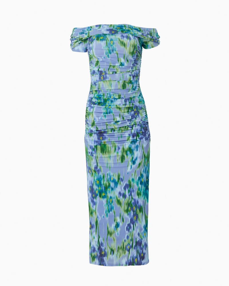 Floral-Print Jersey Off-Shoulder Dress - Image 2