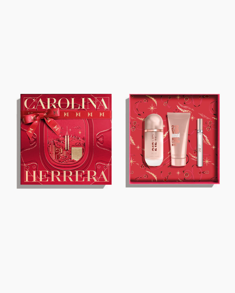 Carolina Herrera 212 香水 60ml 2本セット 212 VIP Rosé 2.7 oz Eau de Parfum, 3.4 oz Body Lotion and 0.3 oz
