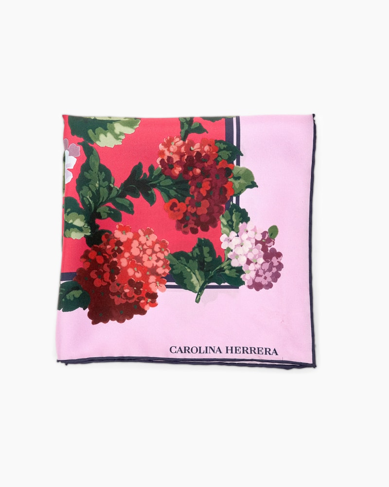 Hydrangea Silk Twill Scarf