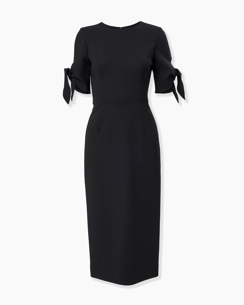 black tie midi dress Neck Maternity Sweater PinkBlush seamed bodice and a straight neckline Black Tie Wedding Guest Dress