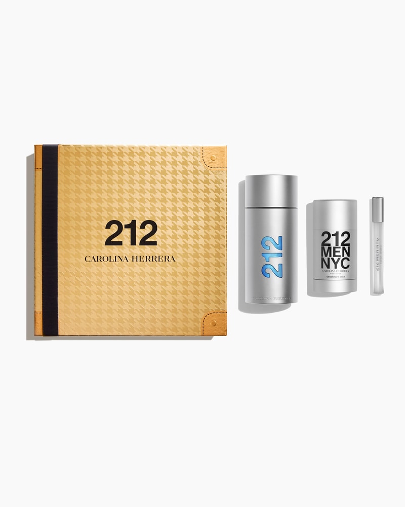 212 NYC Men 100ml Eau de Toilette, 75ml Deodorant Stick and 10ml Megaspritzer
