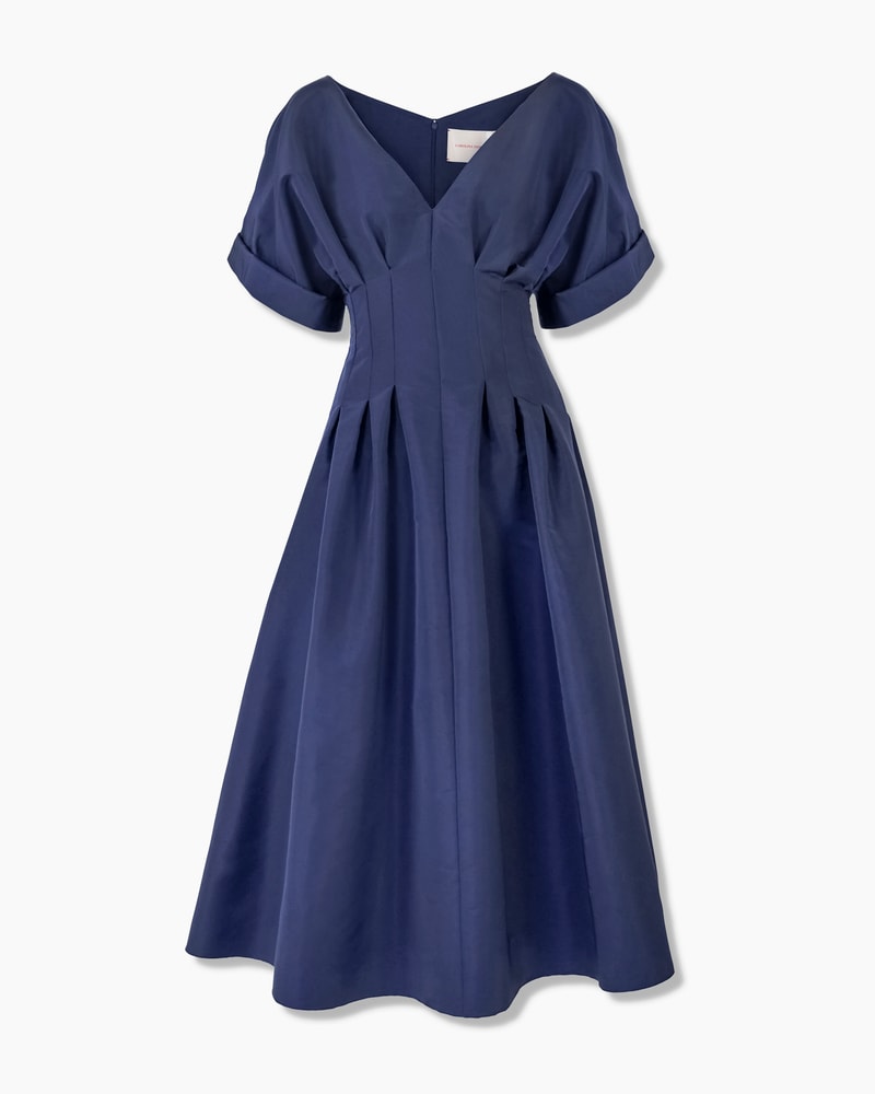 Gathered Waist Midi Dress