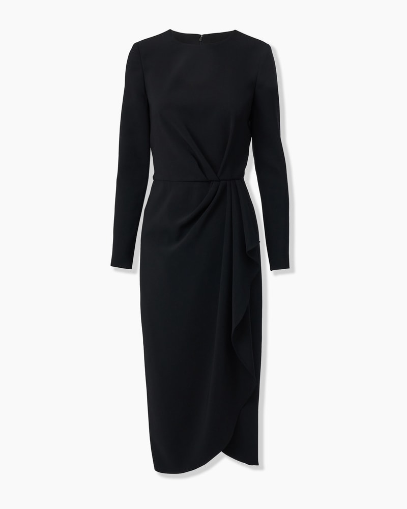 Sheath Dress With Side Drape