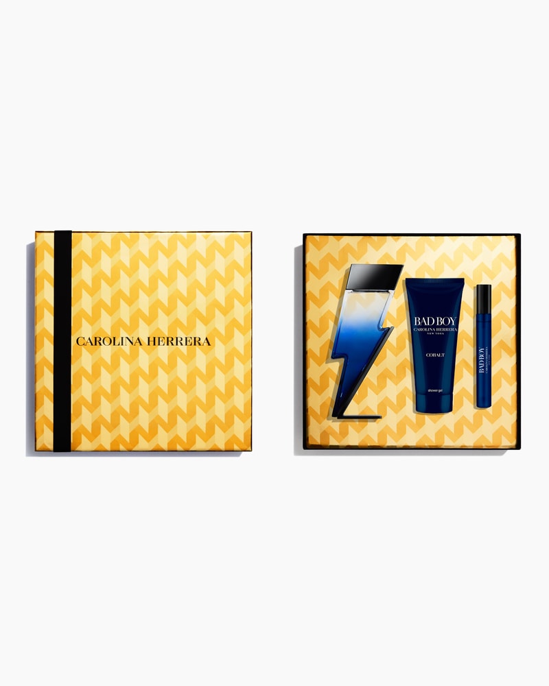Bad Boy Cobalt 100ml Eau de Parfum, 100ml Shower Gel and 10ml Megaspritzer