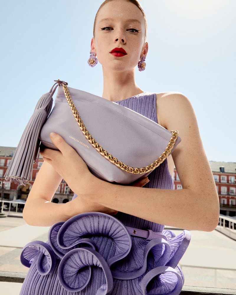 Pia Leather Clutch with Tassel