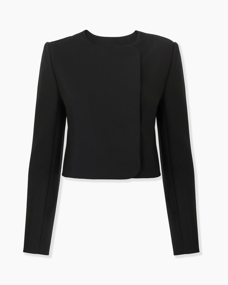 Double-Breasted Cropped Jacket