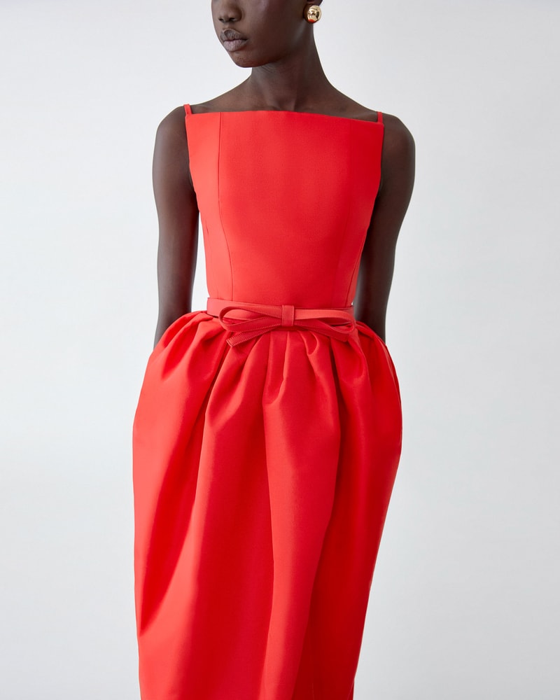 Stretch-Wool Bow Belt