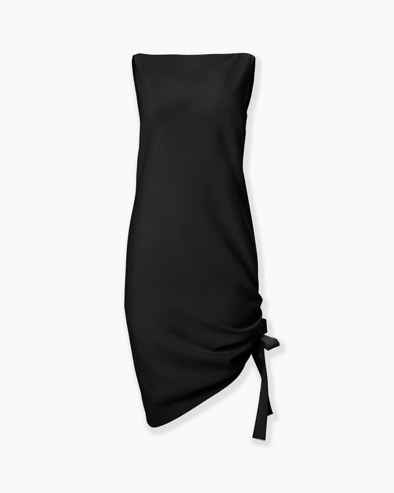 Asymmetric Gathered Dress