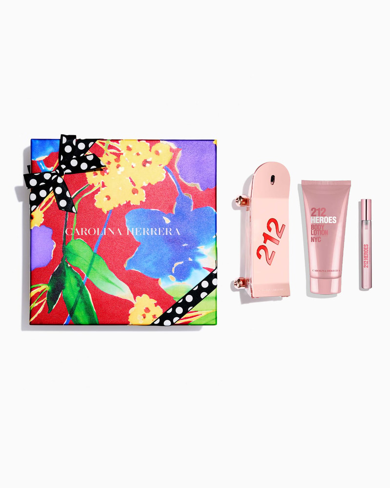 212 Heroes for Her 80ml Eau de Parfum, 100ml Body Lotion and 10ml Megaspritzer