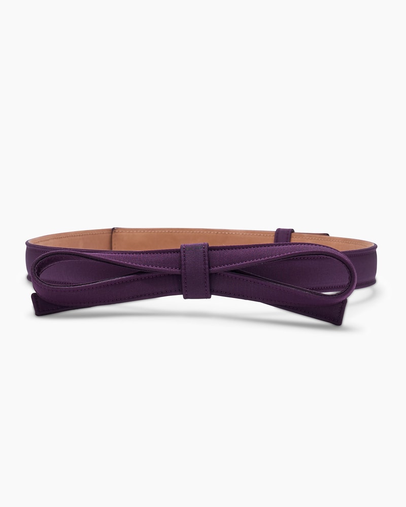 Silk Faille Bow Belt