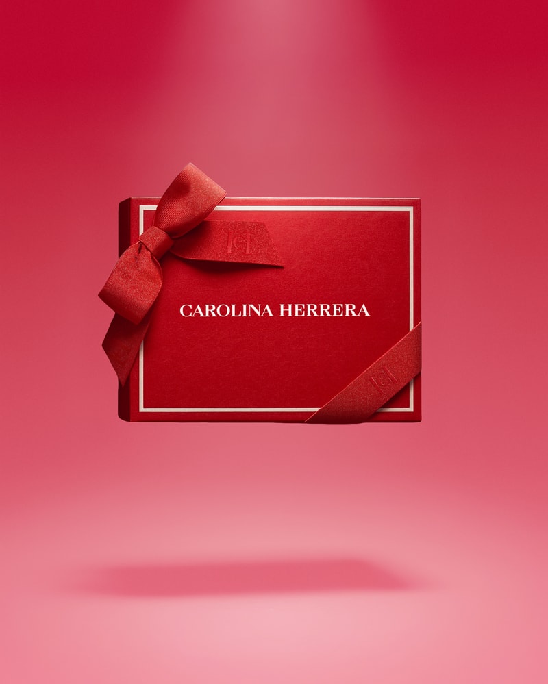 Floating Carolina Herrera red box