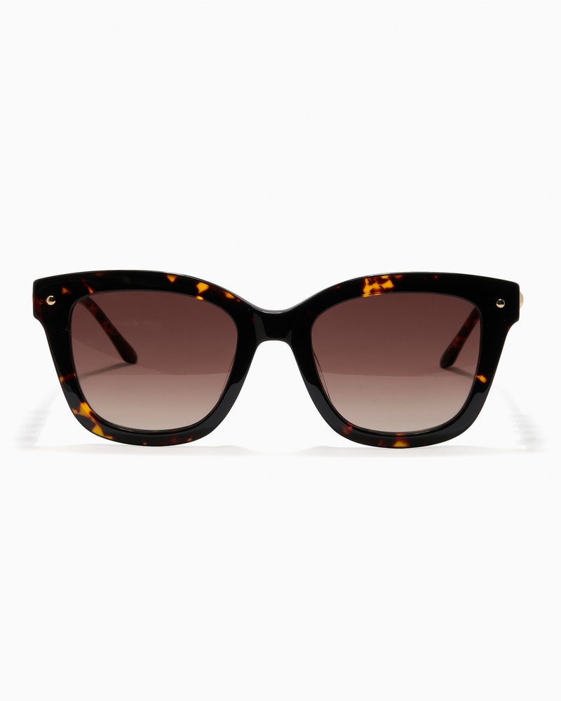 Pearl-Embellished Square-Frame Sunglasses