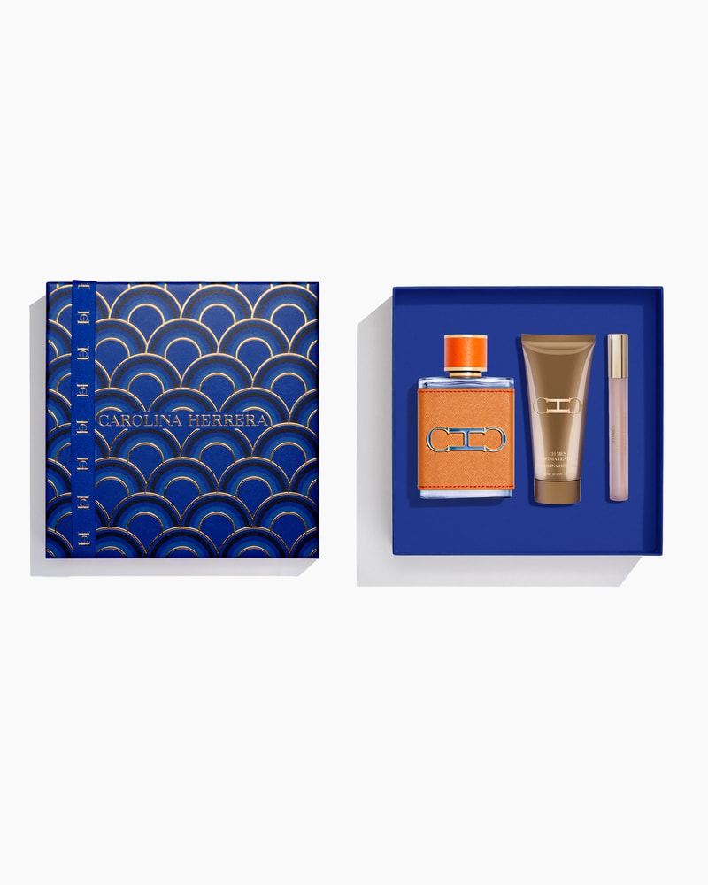 CH Men Pasión 100ml Eau de Parfum, 100ml After Shave Balm and 10ml Megaspritzer