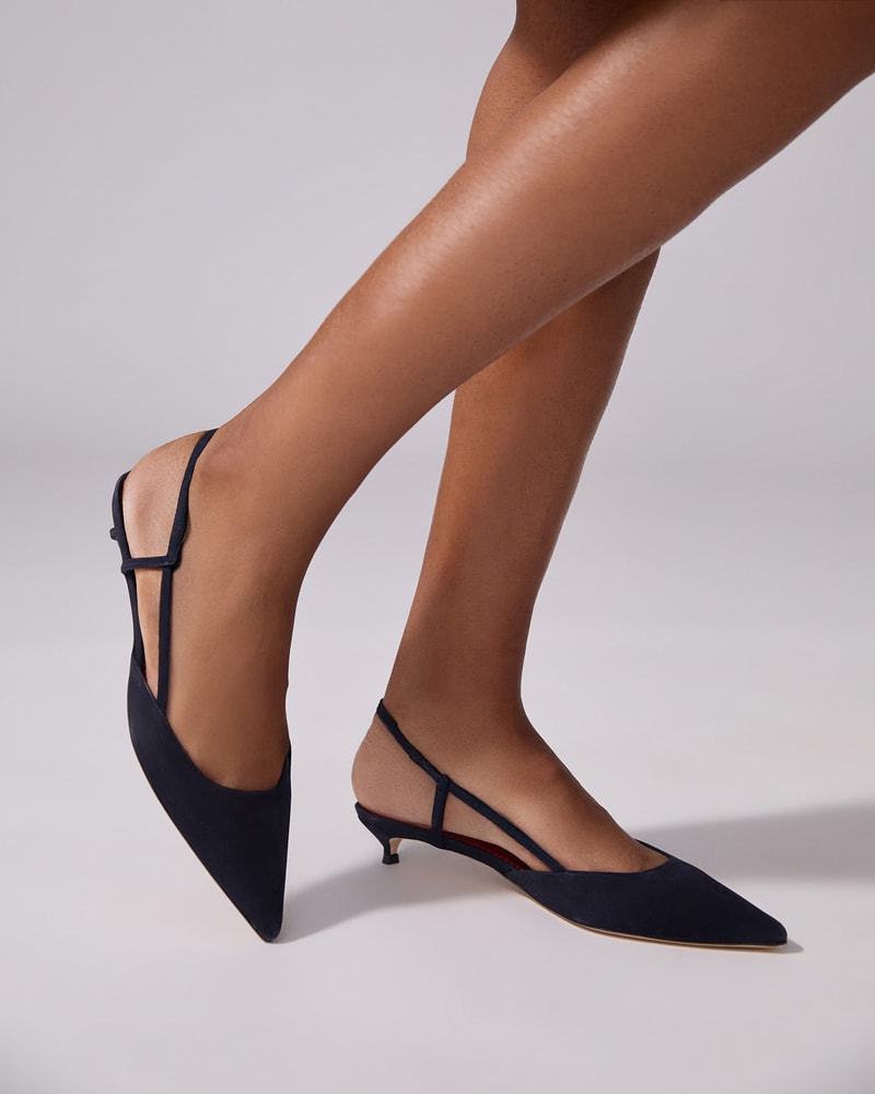 Slingback Kitten Heels