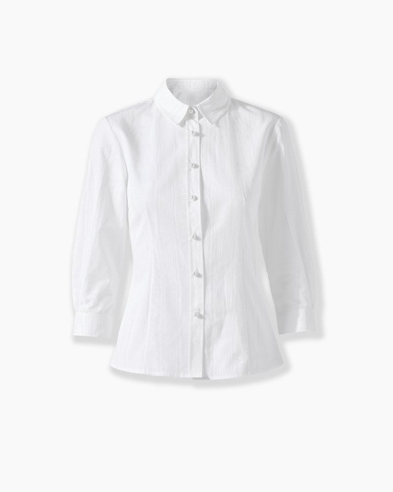 Icon Pearl-Button Blouse