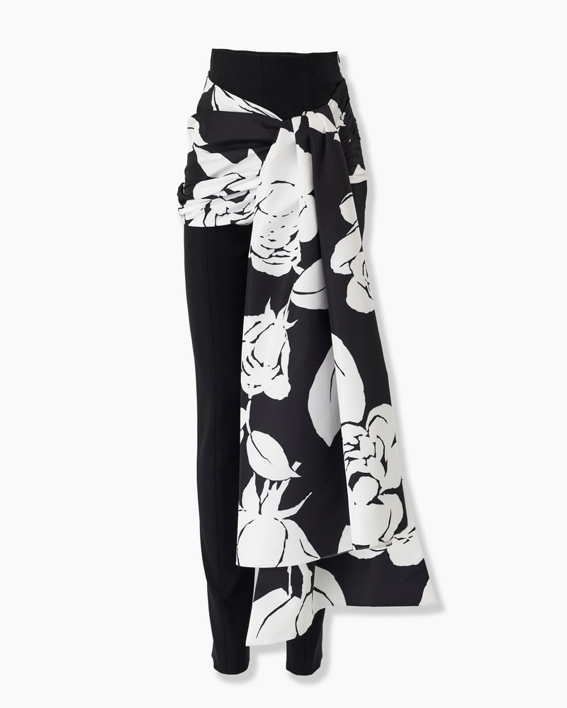 High-Rise Skinny Pants with Sash
