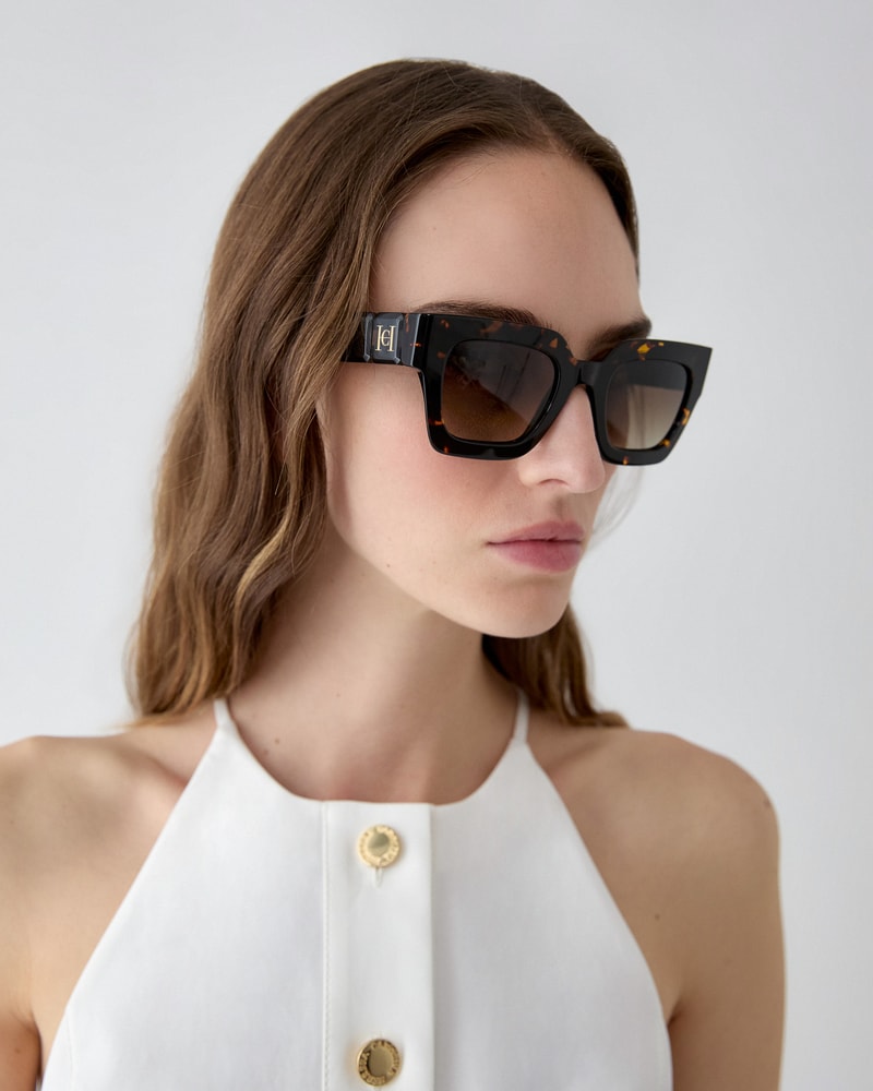 Cat Eye Sunglasses with Temple Insert