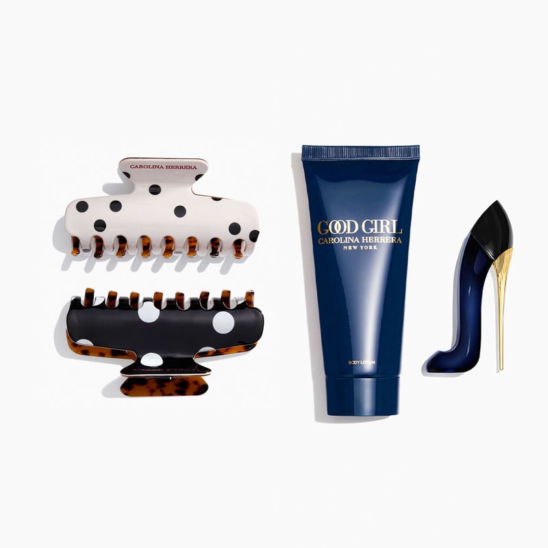 pouch, bodylotion and miniature
