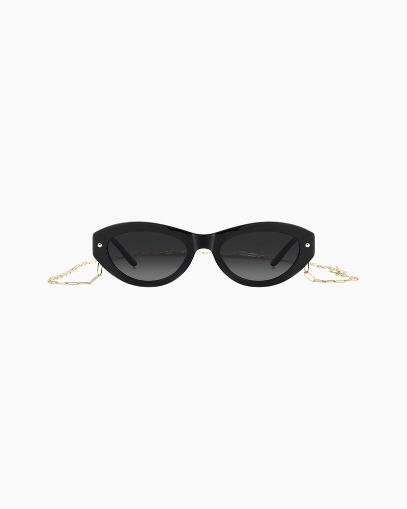 Cat-Eye Sunglasses With Chain