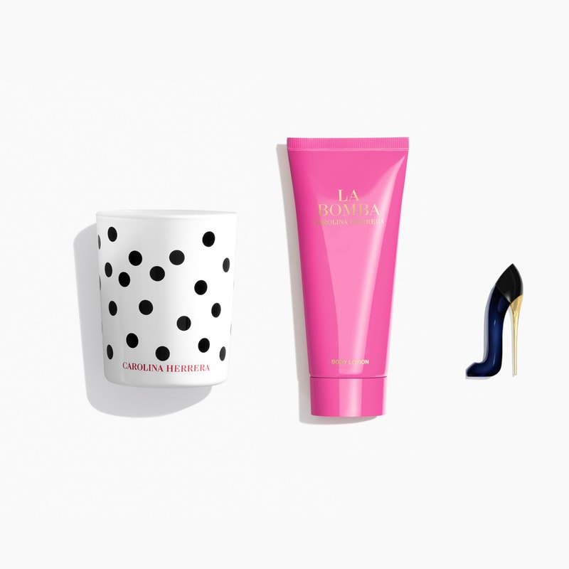 mirror, body lotion and mini