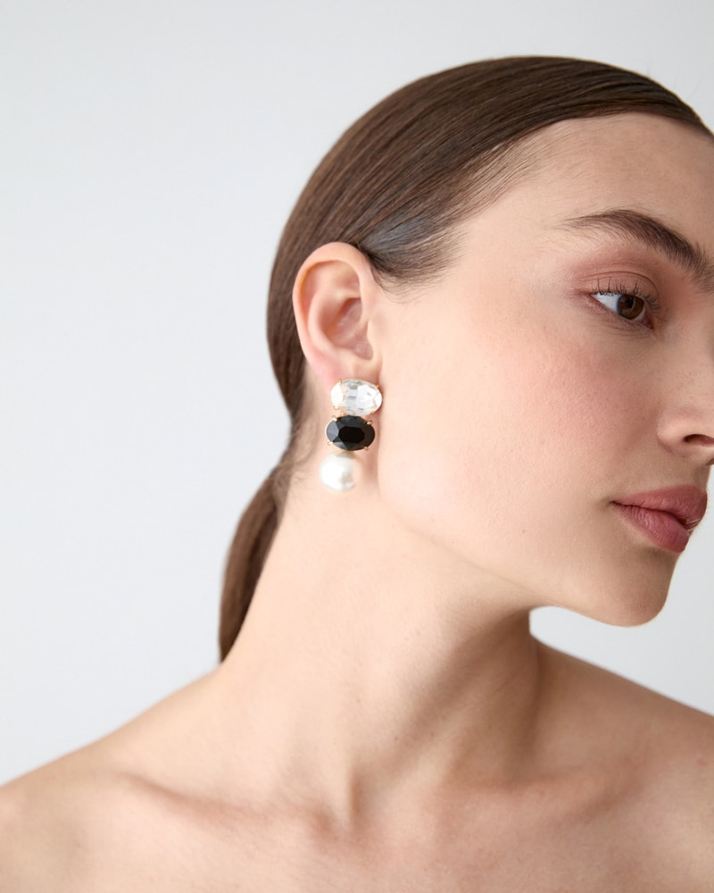 Crystal & Pearl Earrings