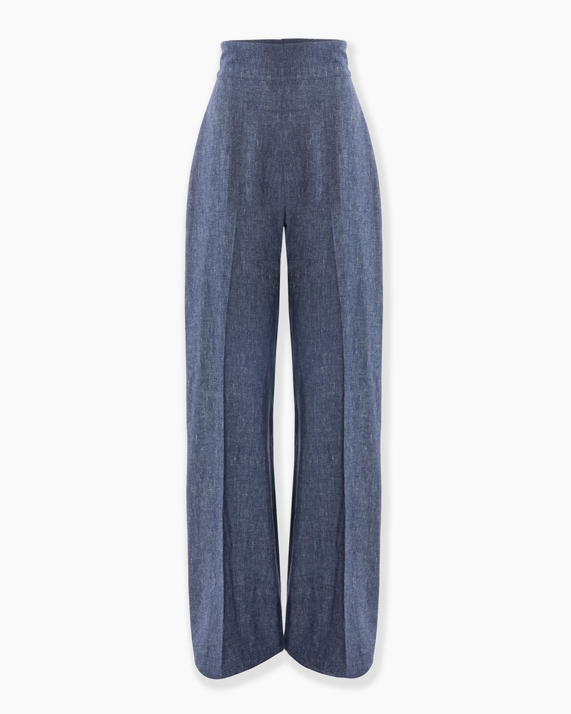 Flannel Wide-Leg Diane Pants