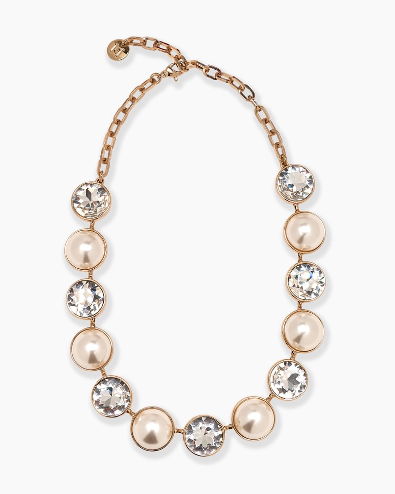 Crystal and Pearl Necklace