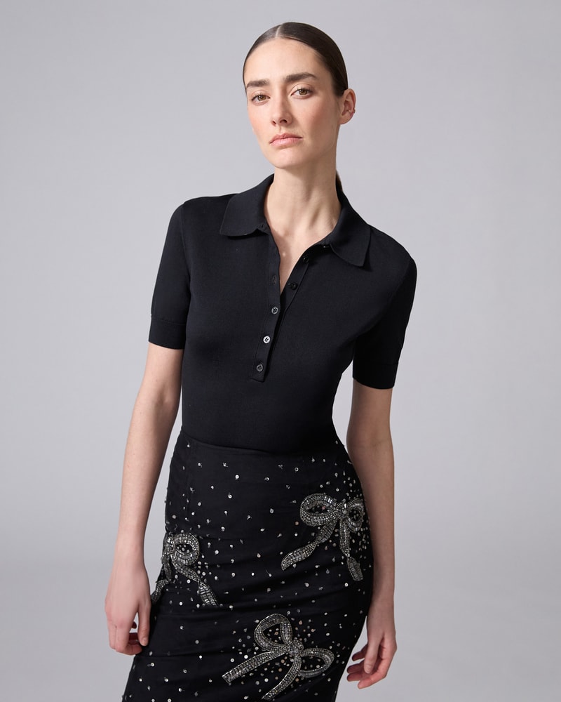 Knit Polo Shirt