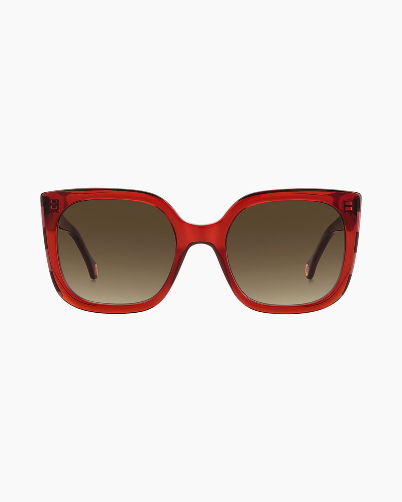 Oversized Square Sunglasses With Stripe Detail