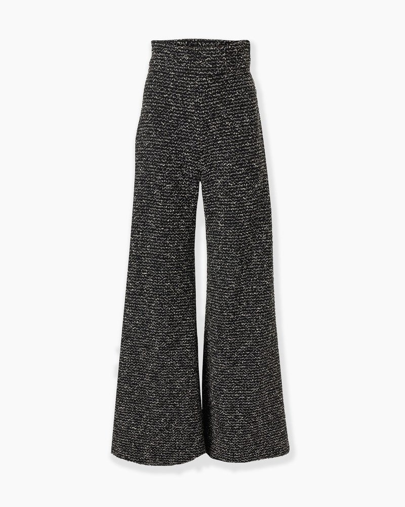 Wide-Leg Tweed Diane Pants
