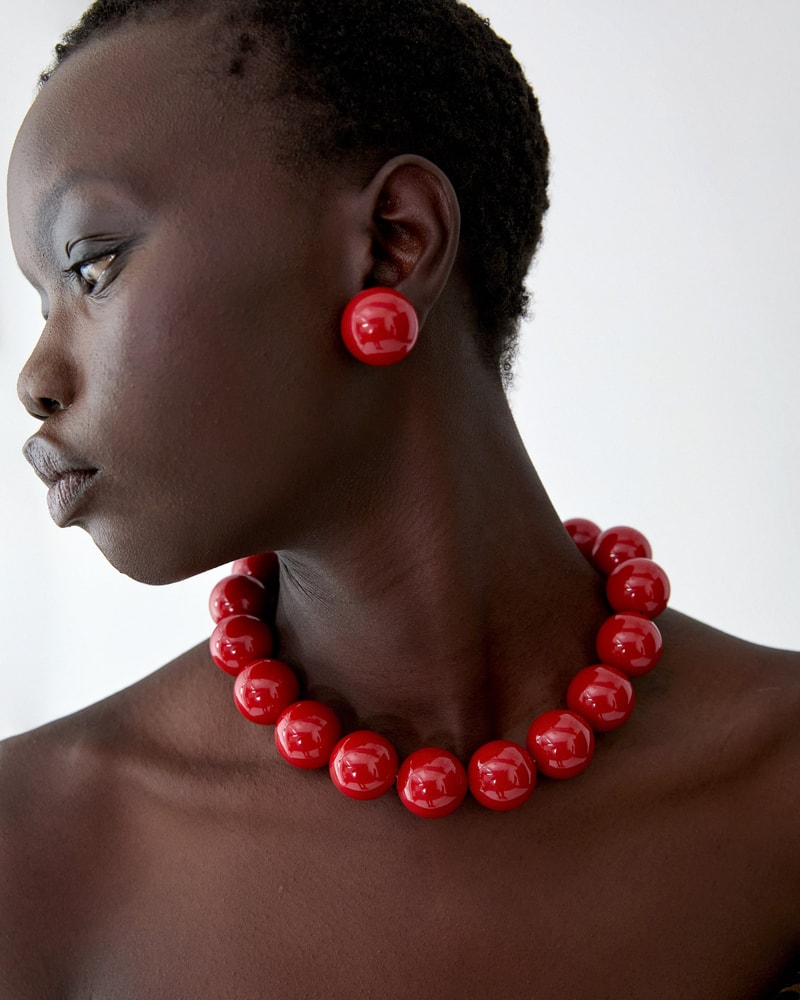Resin Ball Earrings