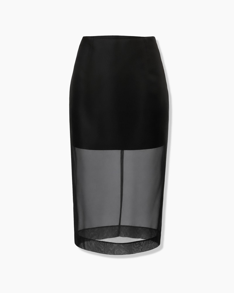 Organza Knee-Length Skirt