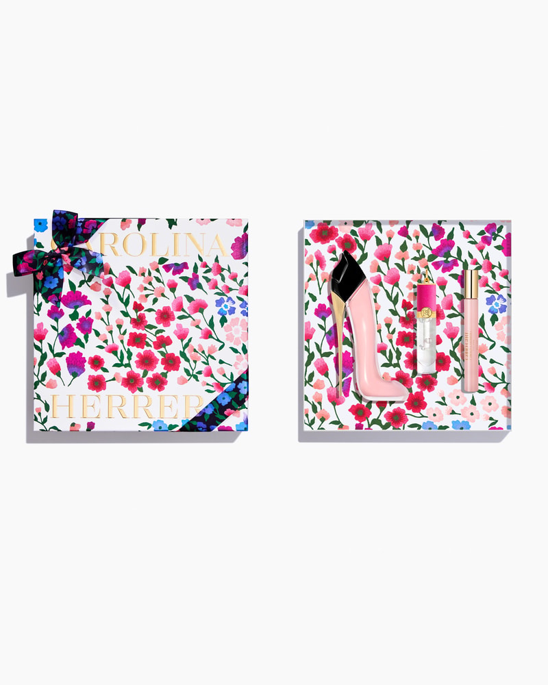 Good Girl Blush 80ml Eau de Parfum, Good Girl Lip Oil and 10ml Megaspritzer