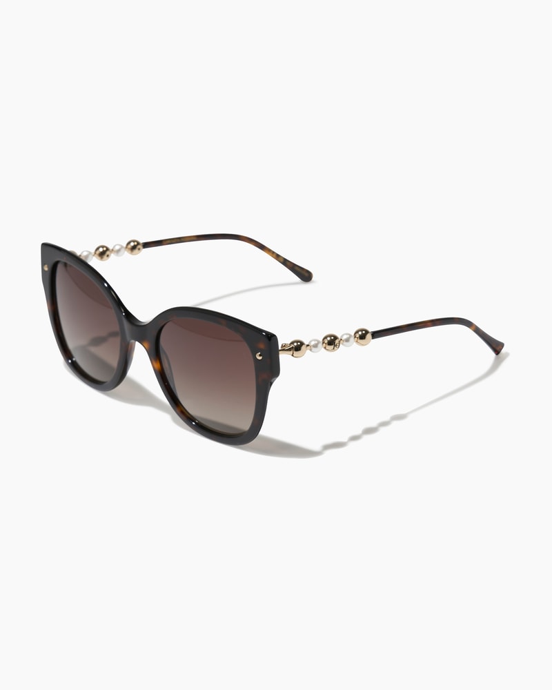 Cat Eye Sunglasses with Beaded Detail
