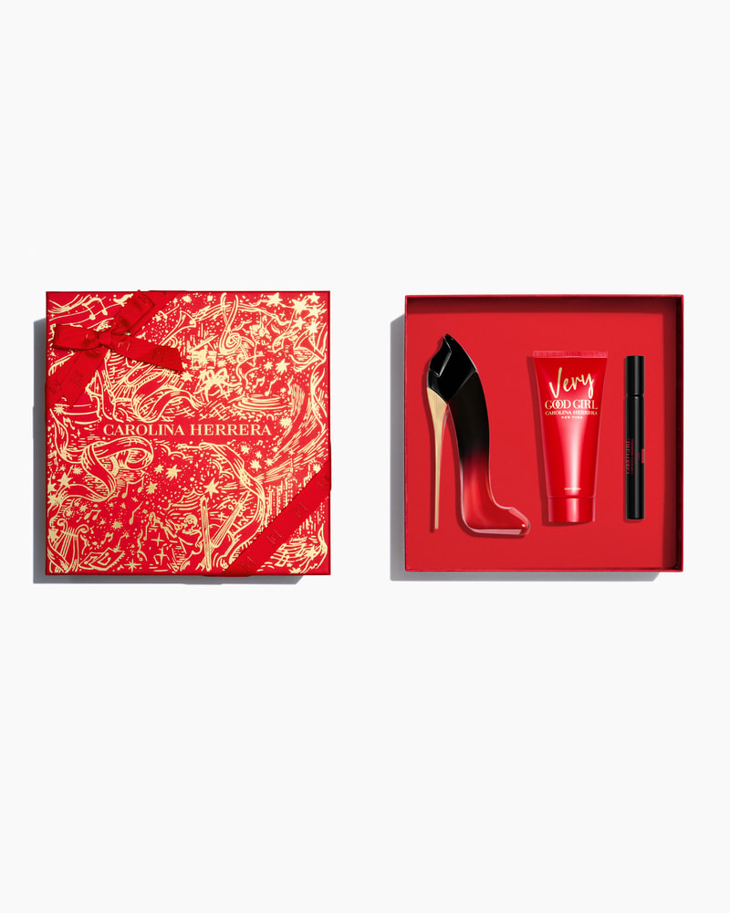 Very Good Girl Elixir 80ml Eau de Parfum, 100ml Body Lotion and 10ml Megaspritzer