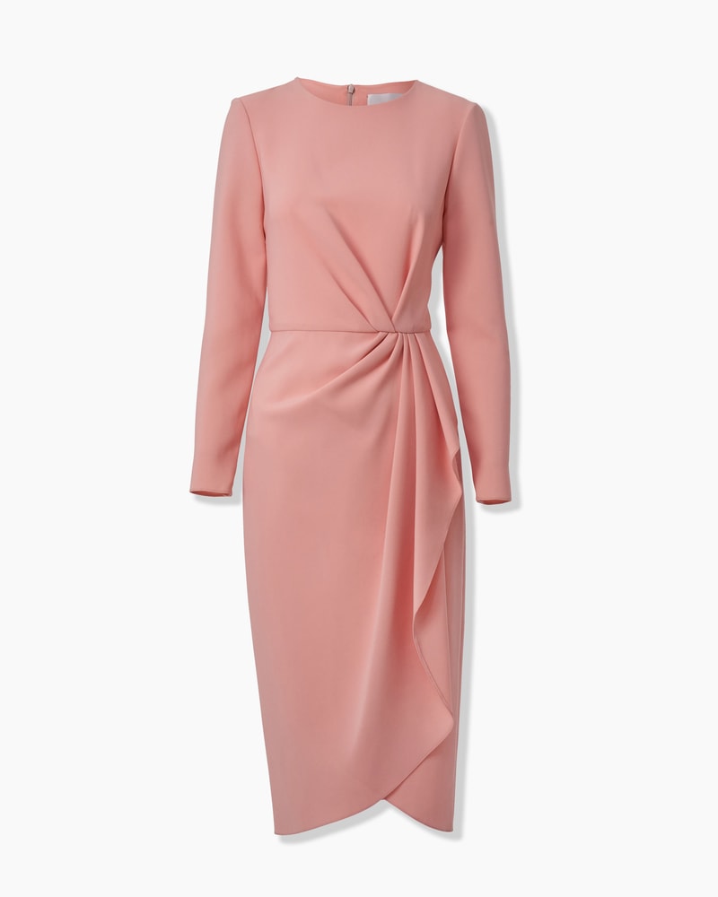 Sheath Dress With Side Drape