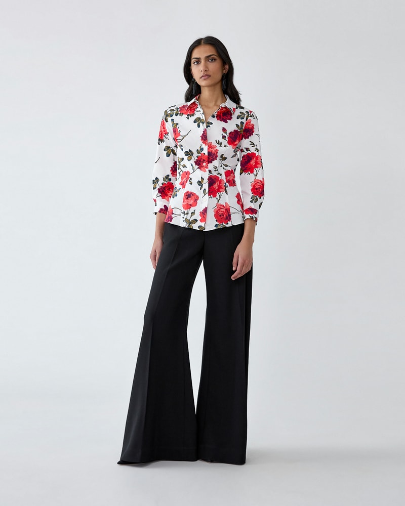 Rose-Print Icon Shirt