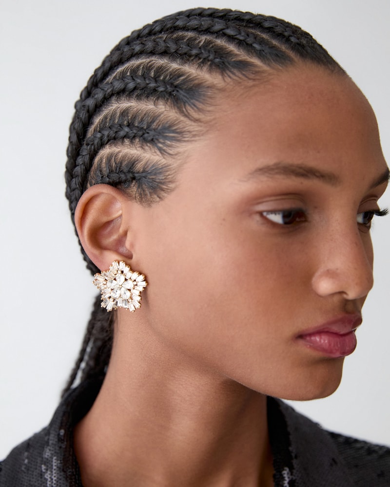 Crystal Snowflake Earrings