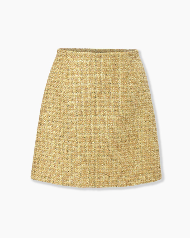 Lurex Tweed Mini Skirt