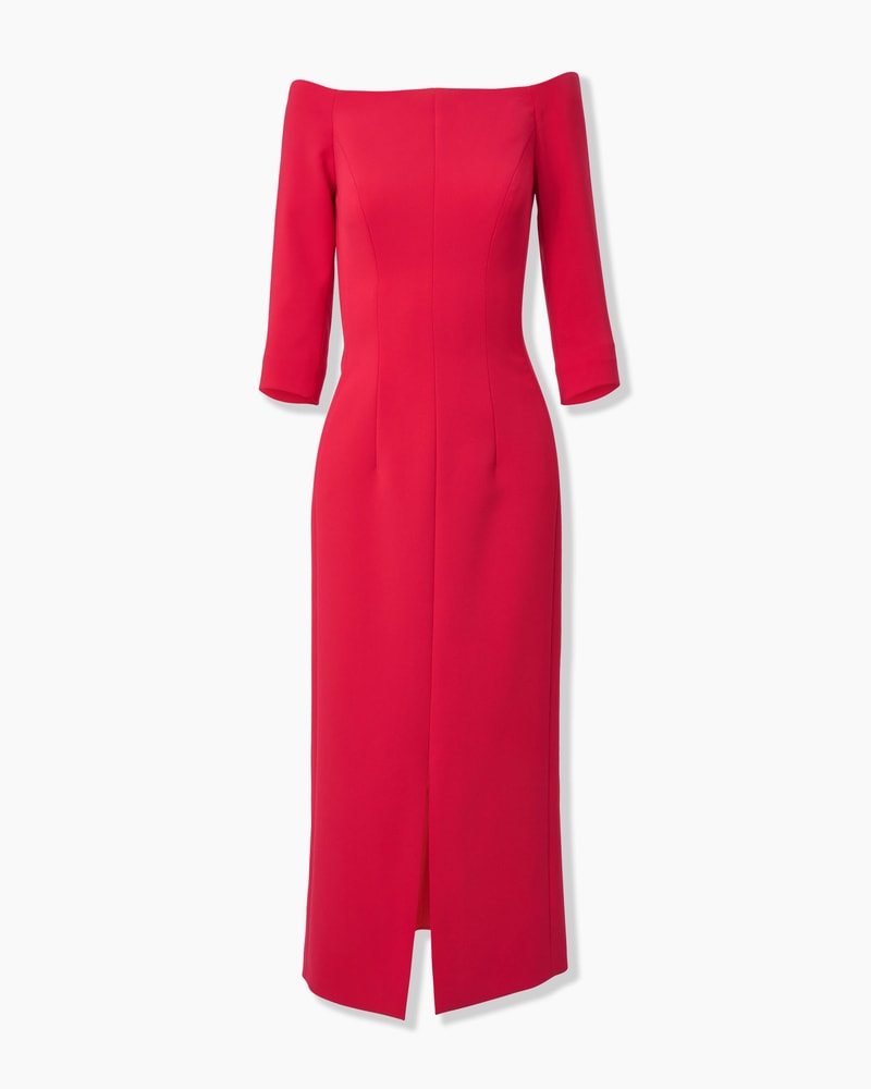 Off-Shoulder Midi Dress