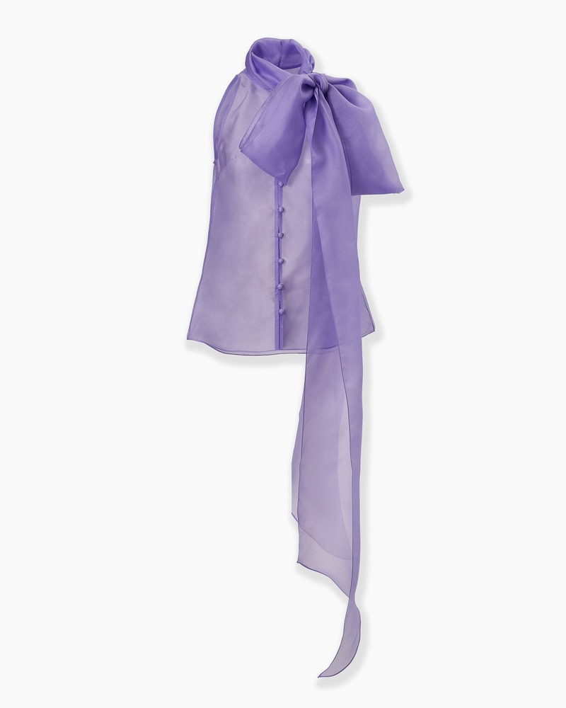 Organza Bow Blouse