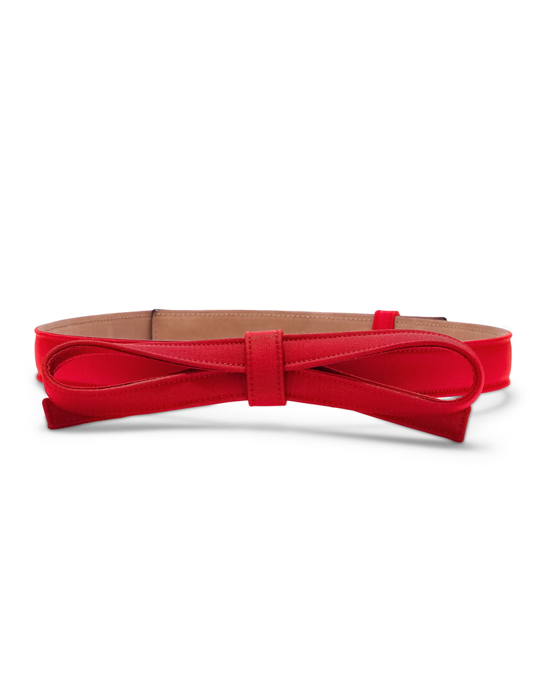 Silk Faille Bow Belt