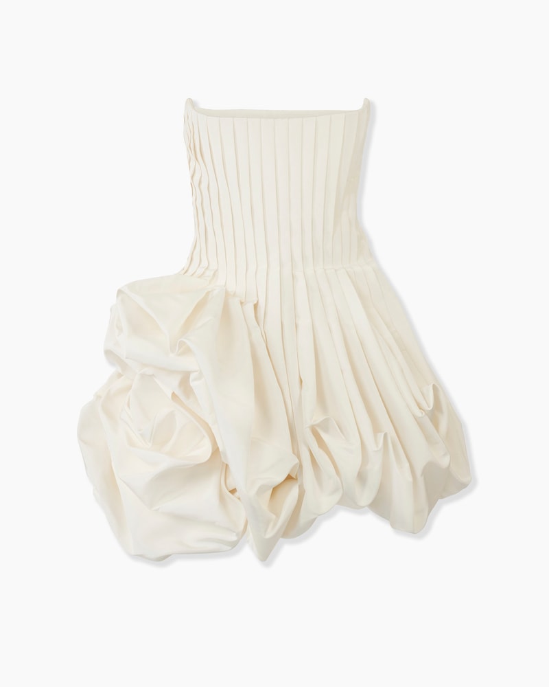 Pleated Mini Dress