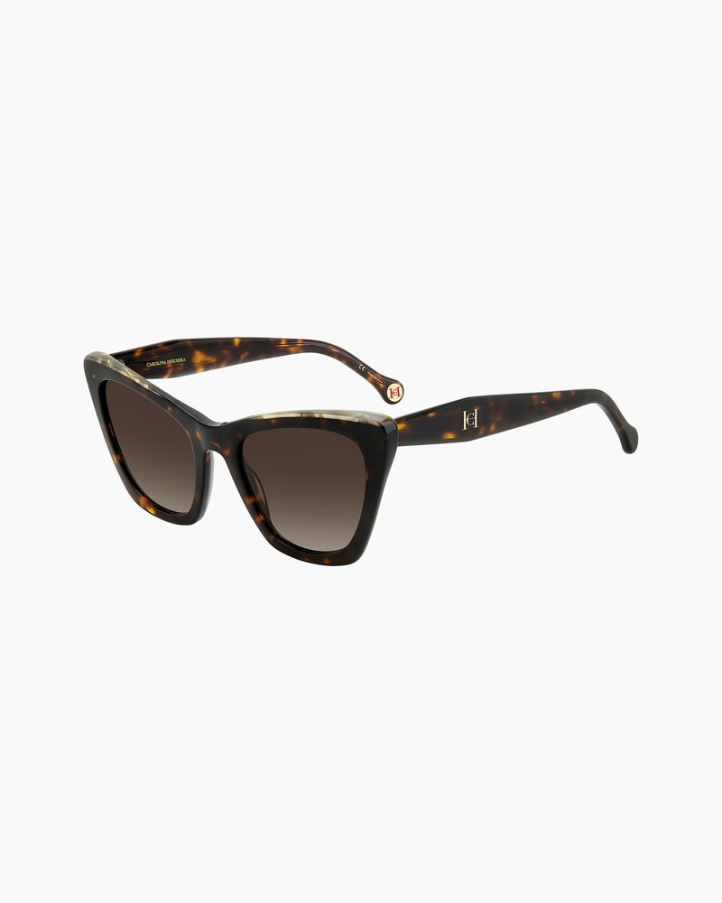 Cat Eye Sunglasses With Stripe Detail