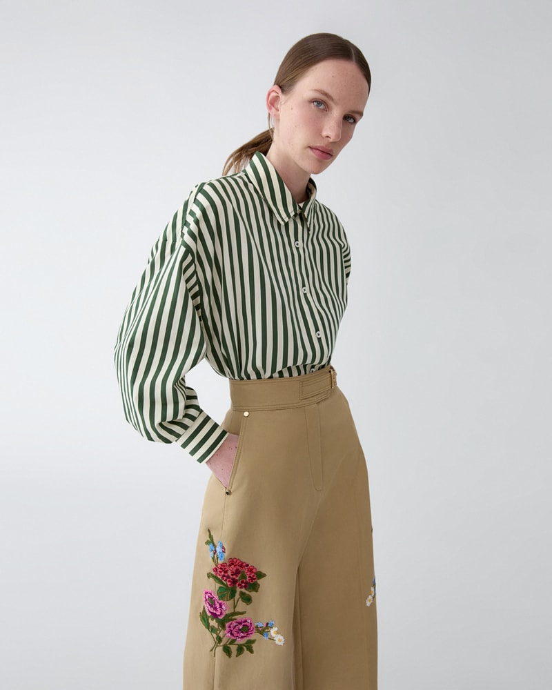 Striped Clara Shirt | Carolina Herrera US