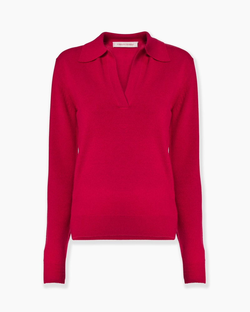 Cashmere Polo Sweater