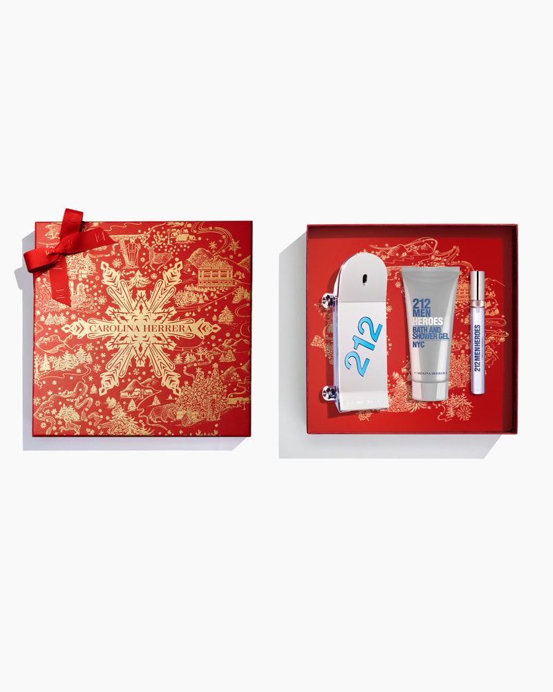 212 Heroes 90ml Eau de Toilette, 100ml Shower Gel and 10ml Megaspritzer