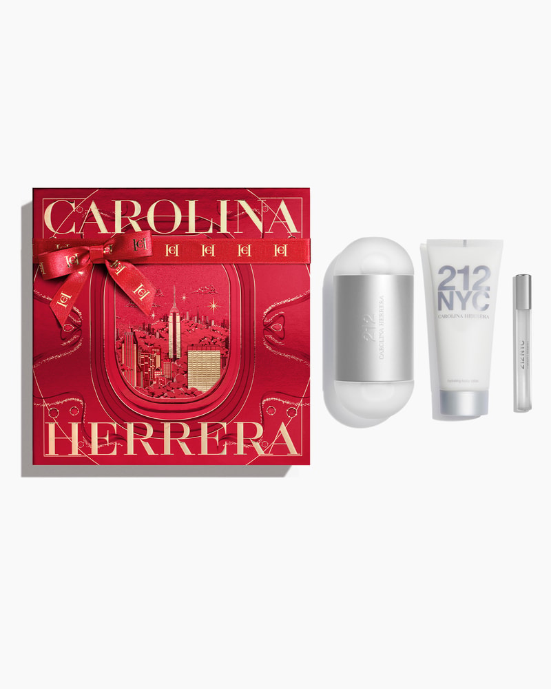 212 NYC 100ml Eau de Toilette, 100ml Body Lotion and 10ml Megaspritzer