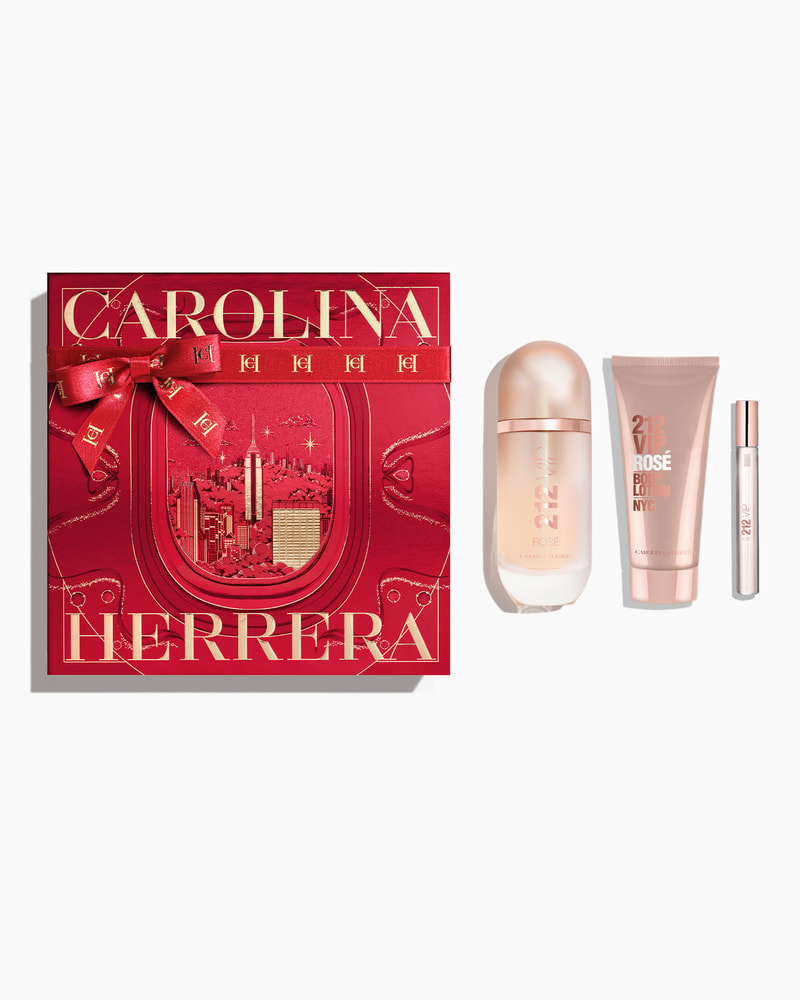 212 VIP Rosé 80ml Eau de Parfum, 100ml Body Lotion and 10ml Megaspritzer
